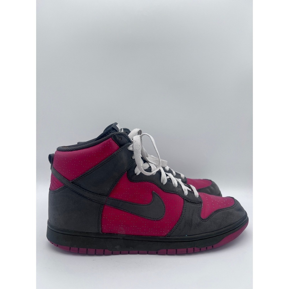 Nike Dunk High Red Plum Anthracite‎ 2009 Mens 11.5 Sneakers 317982-601